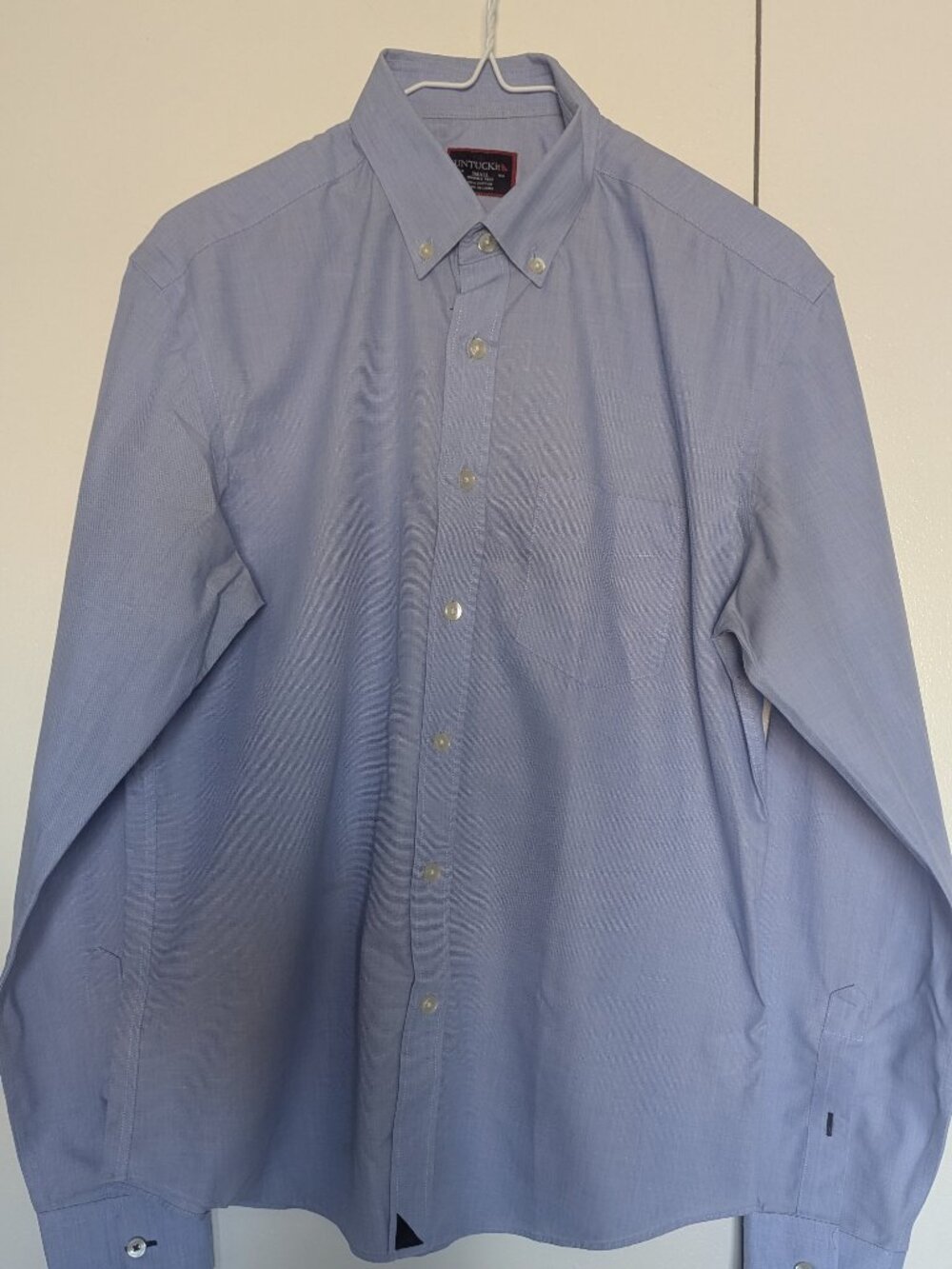 UNTUCKit light blue casual long sleeve dress shirt